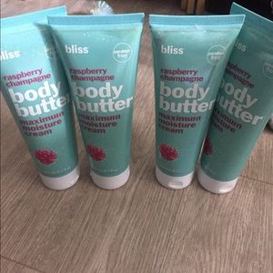 5 bliss body butter in raspberry champagne. New